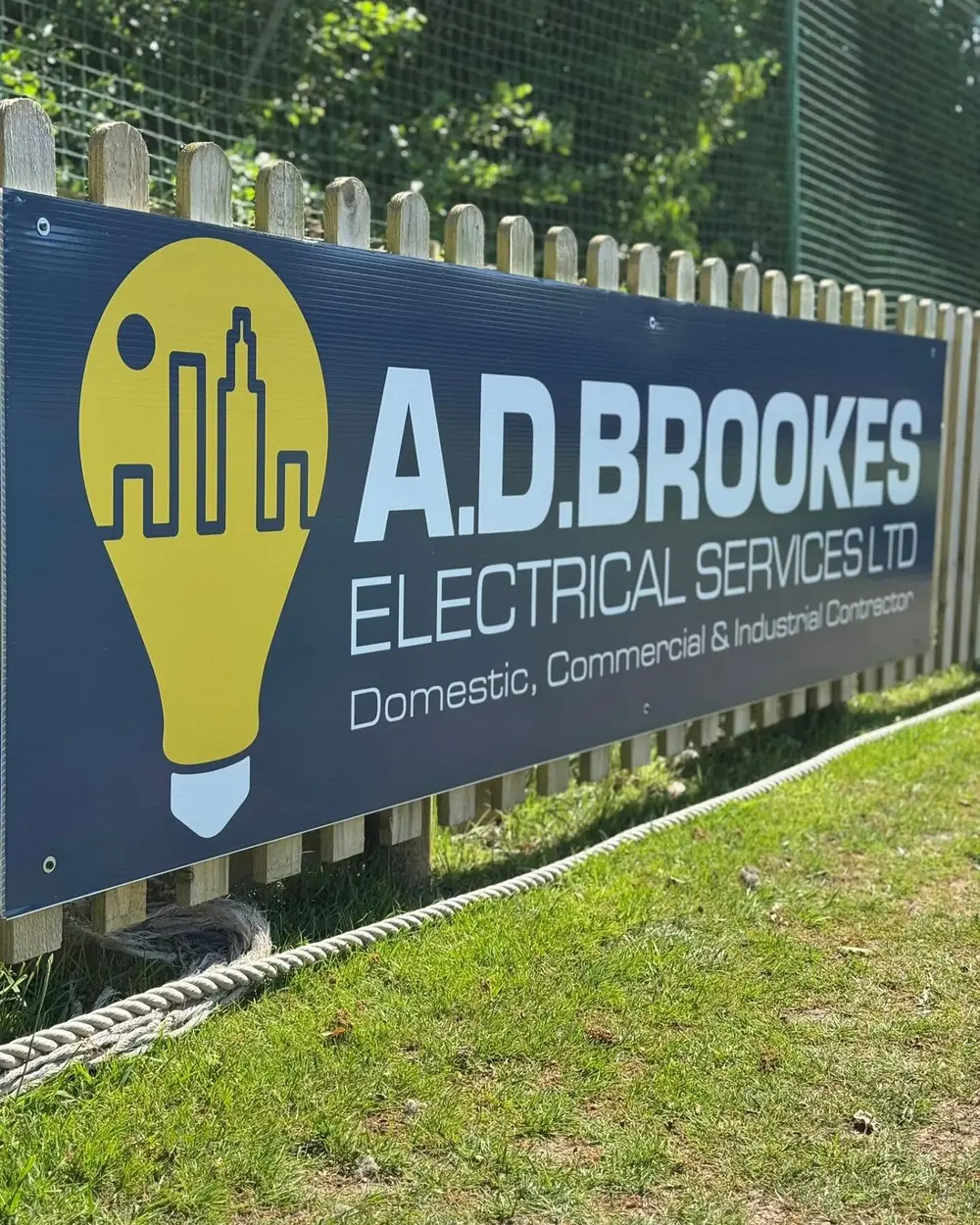 A.D. Brookes Electrical Services signage board